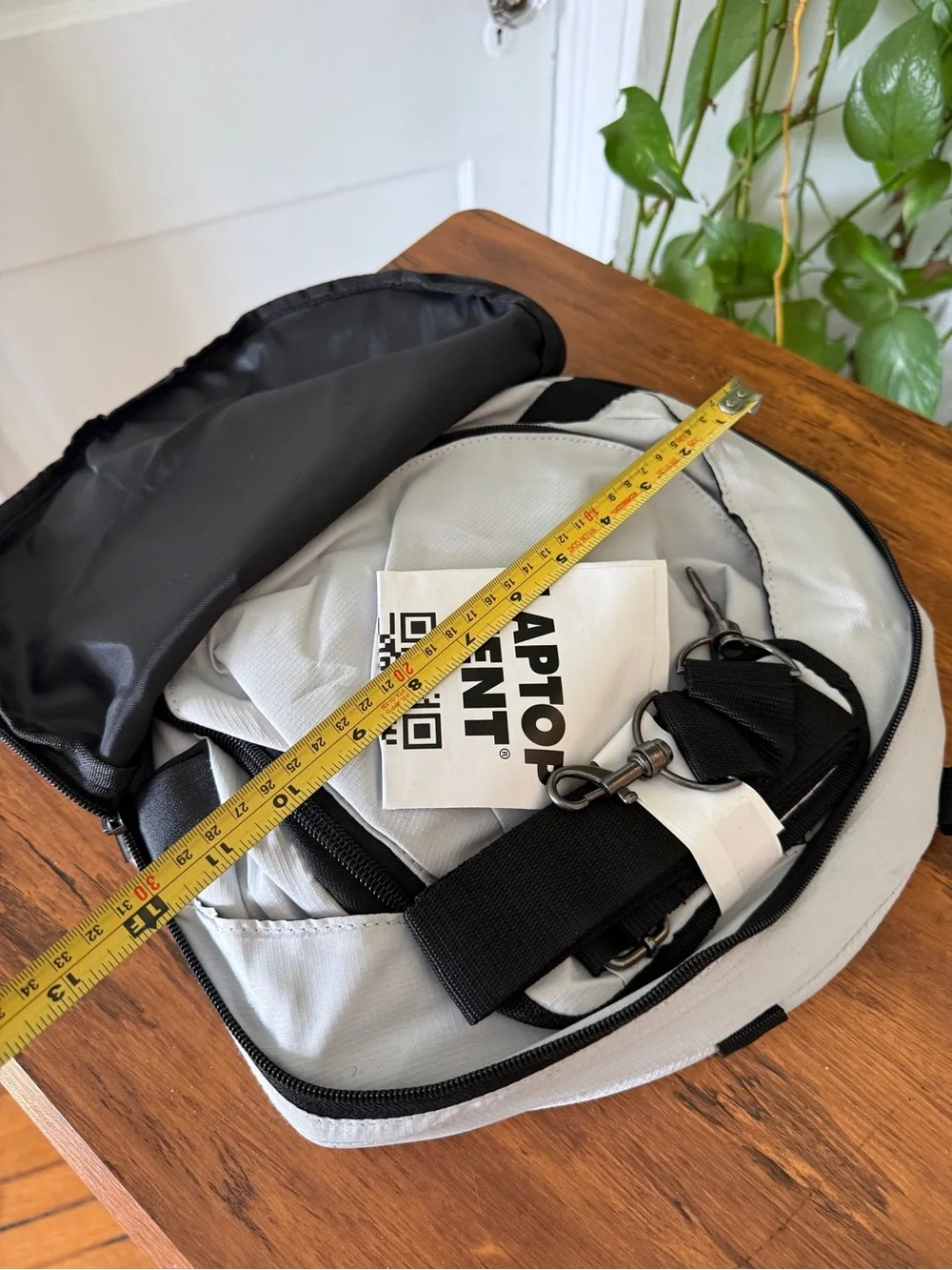 Light Gray Laptop Tent Tech Organizer Backpack new